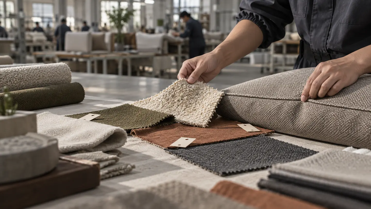 Detailed commercial seat cushion showing tailored cover and supportive foam construction